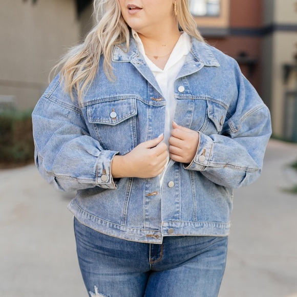 Every Season Oversized Denim Jacket - Picture 10 of 14